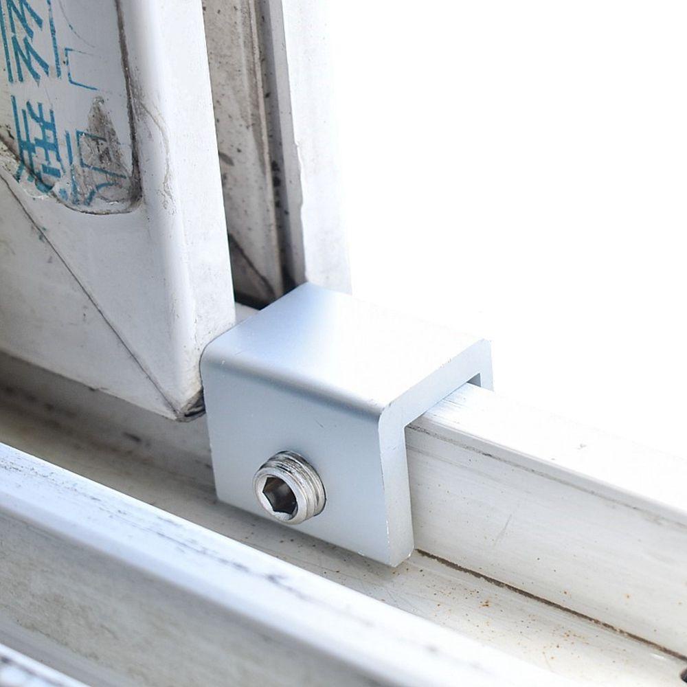 【 ELEGANT 】 Kunci Jendela Kusen Silver Anak Pengaman Stop Pintu Geser Kunci Pembatas Jendela