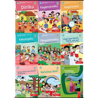Buku Paket Tematik Kelas 1 Lengkap 1 Tahun Tema 1,2,3,4,5,6,7,8 Dan Pendidikan Agama Islam SD/MI Kur