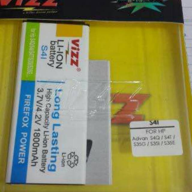 Vizz Double Power Battery Batre Baterai Vizz Advan S4i S4Q S4T S35G S35I S35E