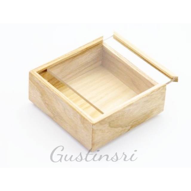 PARCEL BOX AKRILIK RUSTIC KOTAK SLIDING ACRYLIC KAYU HAMPERS KAYU KOTAK HANTARAN AKRILIK PESTA