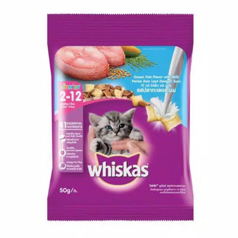 WHISKAS 50gr DRY FOOD MAKANAN KUCING