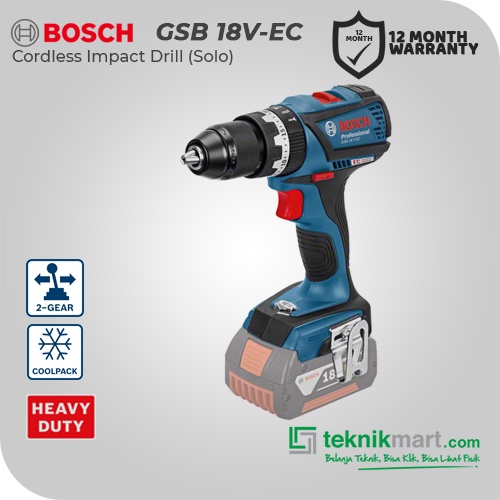 Bosch Cordless Impact Drill / Bor Impact Baterai 18Volt GSB 18V-EC (Unit Only)