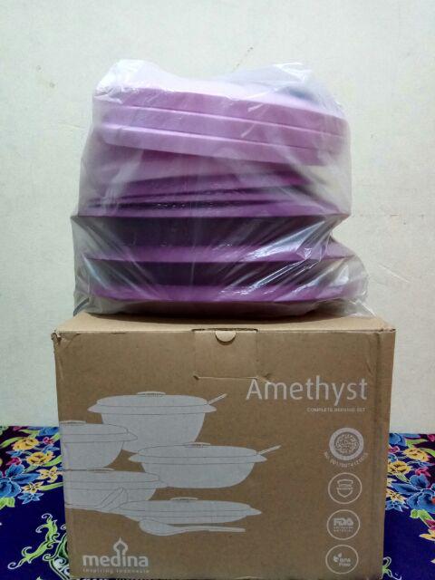 1kg Medina - Amethyst Complete Serving Set / Wadah Saji