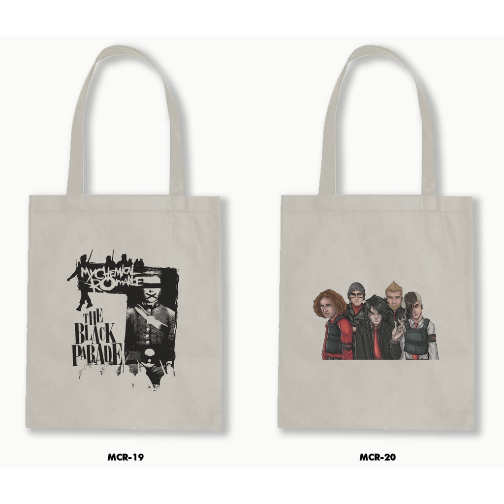 TOTE BAG RESLETING - MY CHEMICAL ROMANCE 01