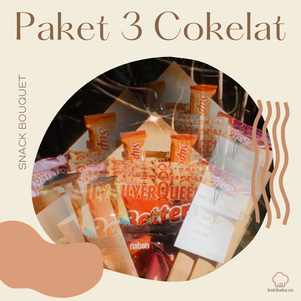 

SNACK BOUQUET MURAH // PAKET 3 COKELAT