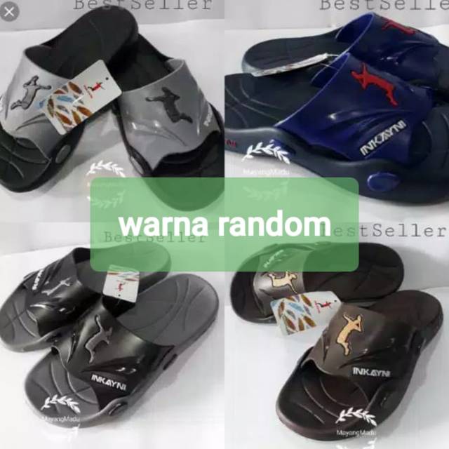 Sandal slop pria slip on inkayni 6018.