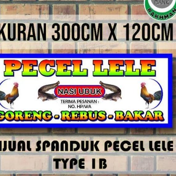 SPANDUK BANNER | WARUNG PECEL LELE | BAHAN FLEXI