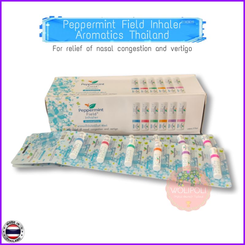 Vertigo Obat Sakit Kepala Herbal | Inhaler Vertigo Peppermint Field Original Thailand