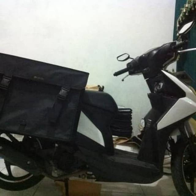 tas gandeng box motor rengkek ronjot pos kurir jne obrok saddle