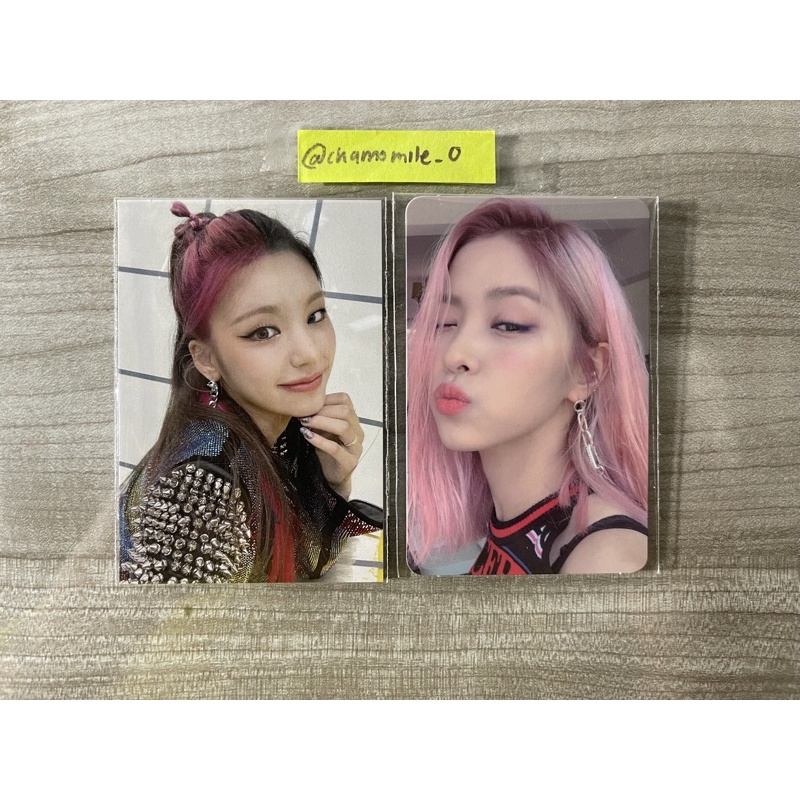 ITZY ryujin yeji official photocard pc benefit pob pout torec tower records record icy