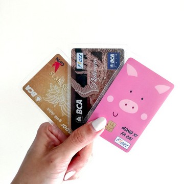 Sampul Kartu KTP SIM / Pelastik Pelindung Kartu / Sampul Kartu Didompet / Pelastik Bening Untuk Kartu