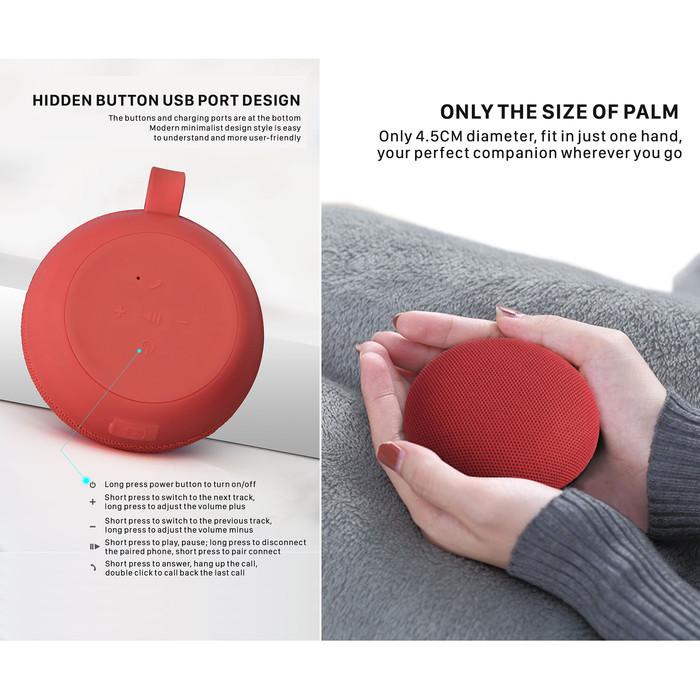 SAKUMINI Y6 Round Bluetooth Wireless Speaker