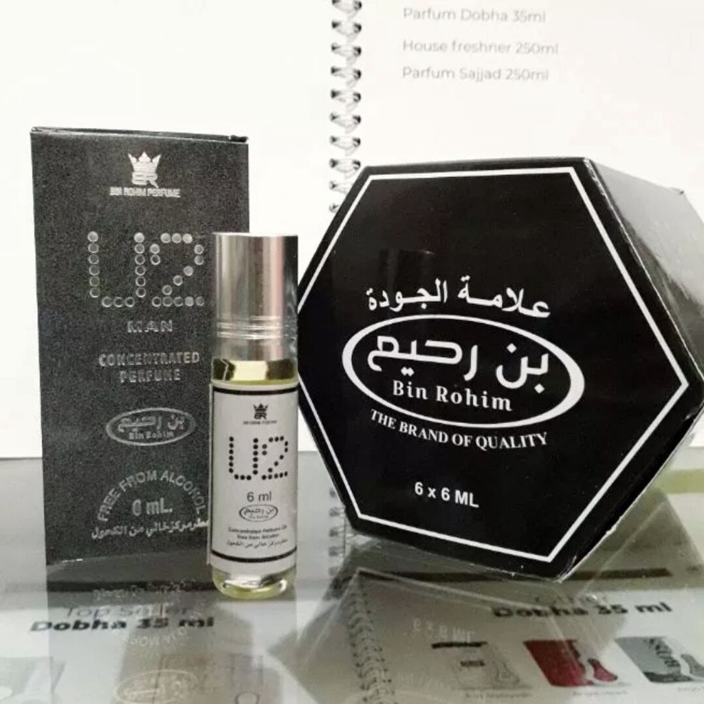 Minyak Wangi U2 MAN Parfum Kemasan 6ml Roll On Non Alkohol