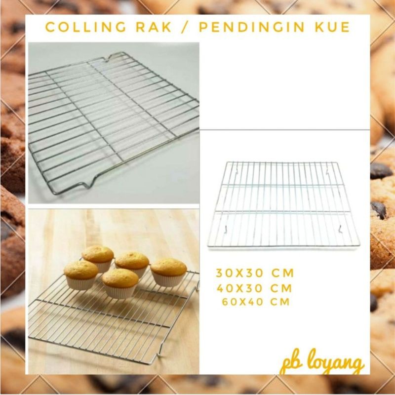 Colling Rack Pendingin Kue Ukuran (30,40,60) cm / Rak peniris kue