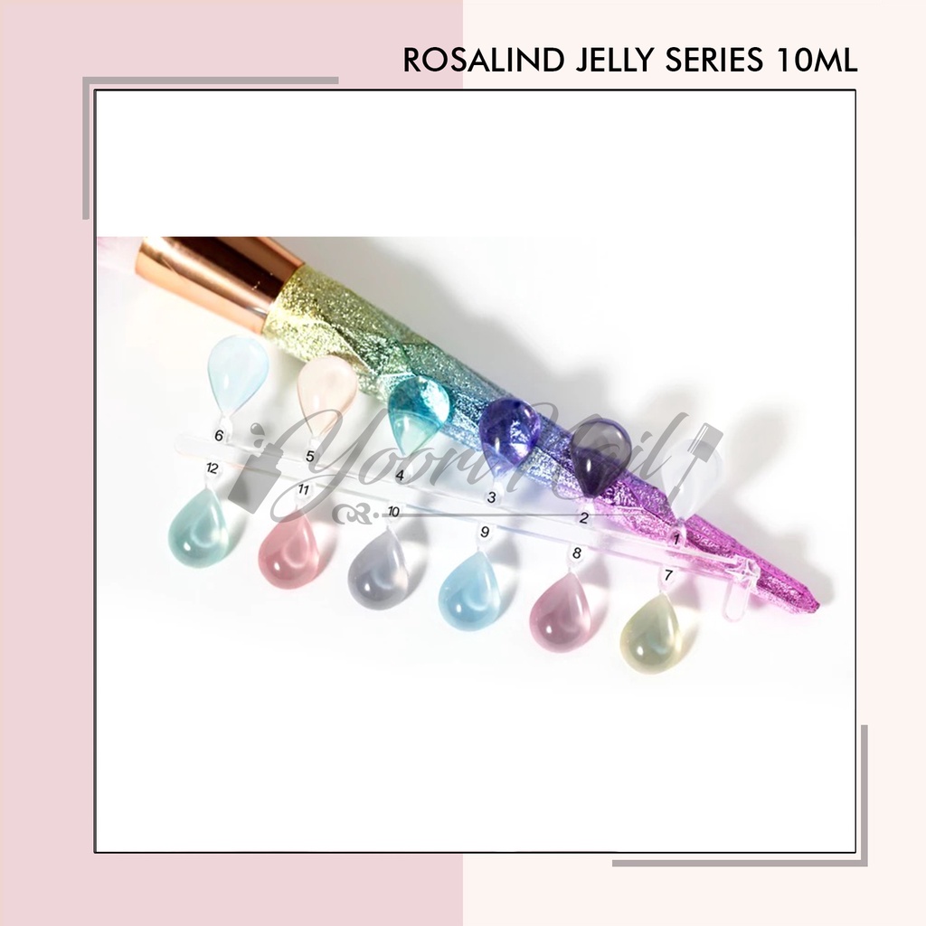 Rosalind jelly series kutek gel 10ml gel polish uv led jelly series