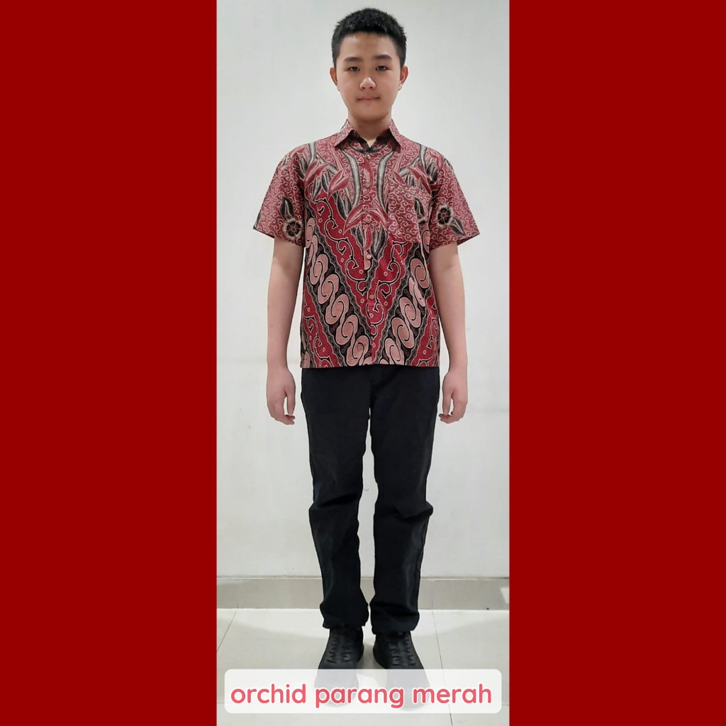 BATIK COUPLE KELUARGA SARIMBIT PASANGAN MUDA AYAH IBU ANAK  PREMIUM FAMILY JUMBO MODERN MURAH KEKINIAN TERBARU TUNIK DRESS TERUSAN ORCHID PRG MERAH CAMISOLA CLOTHING