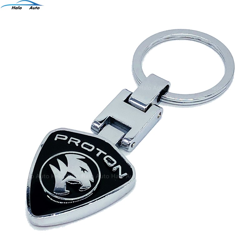 Gantungan Kunci Logo BMW 3D Bahan Metal Stainless Steel