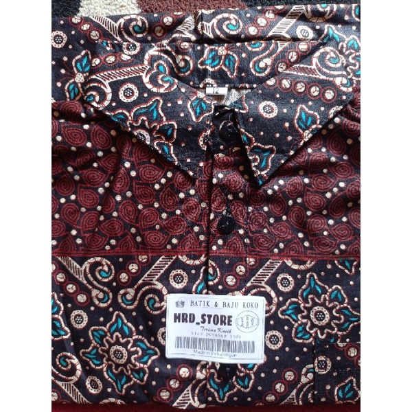 Hem batik anak umur 2 Sampai 12 tahun/kemeja anak lengan pendek/baju anak lengan pendek