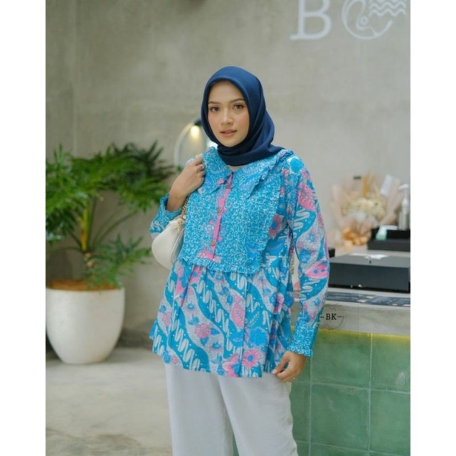 BATIK COUPLE MODERN KANCING DEPAN AKAR DAYAK||ATASAN KERJA||M-L-XL-XXL-3L-4L