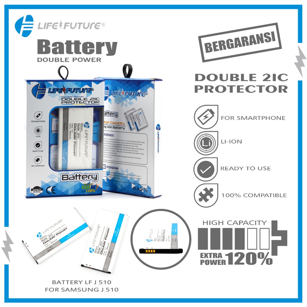 BATERAI SAMSUNG J5 2016 / J510 DOUBLE POWER LIFE FUTURE