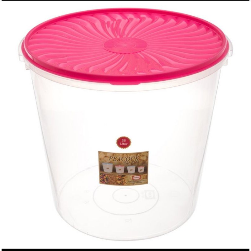 Toples Kerupuk 25 Liter Shinpo 625 / Aquarium Es Buah / Toples Es Buah / Rice Box / Tempat Beras