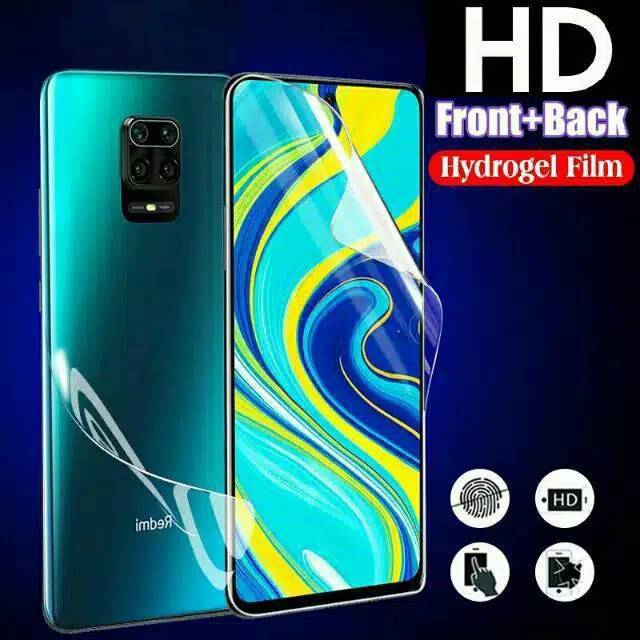 XIAOMI REDMI NOTE 9/9 PRO/9s/9 PRO Max FRONT + BACK Hydrogel HD Premium