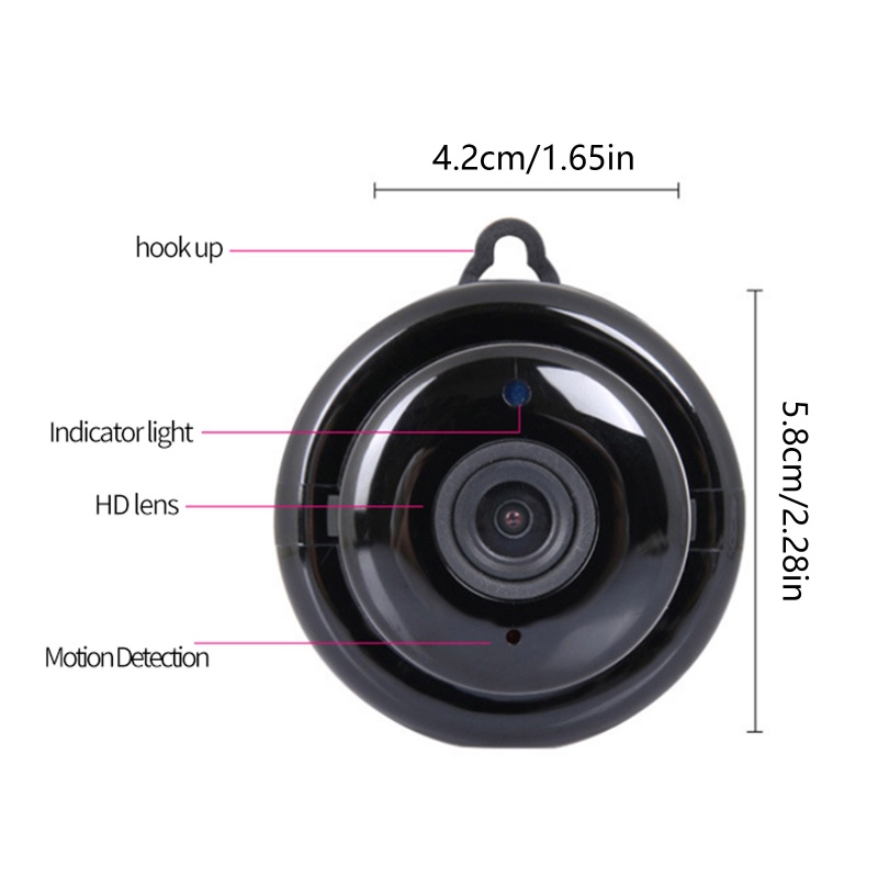 Vivi Kamera WiFi Mini Camera Wireless Kamera Kecil 1080P Wireless Security Camera Rumah Untuk Kamera Pintar Kamera WiFi Untuk