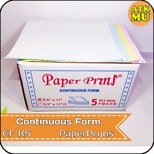 

Kertas Continuous Form 9,5" x 11" 5 PLY NCR K5 PaperPryns