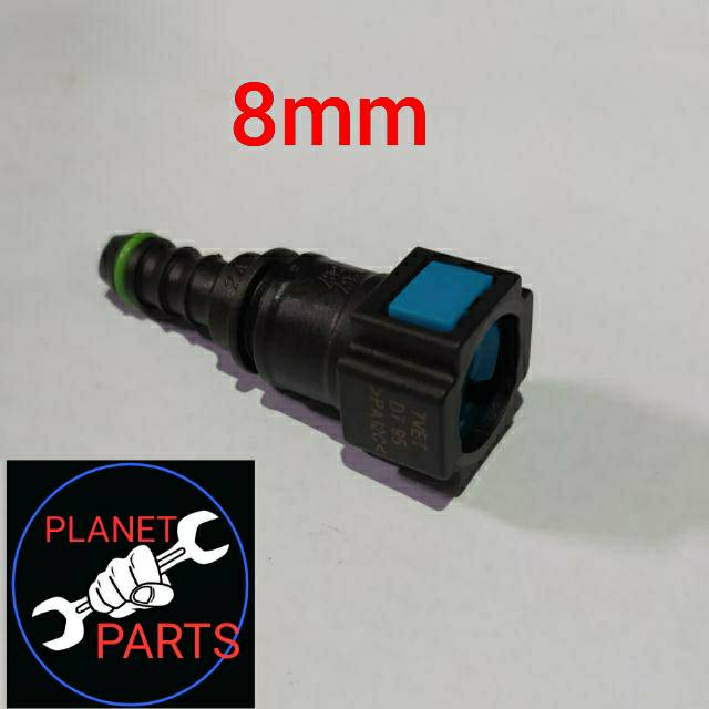 NEPEL PENGUNCI KONEKTOR 8mm LURUS | CLIP CONNECTOR NEPEL SELANG INJECTOR INJEKSI 8mm LURUS