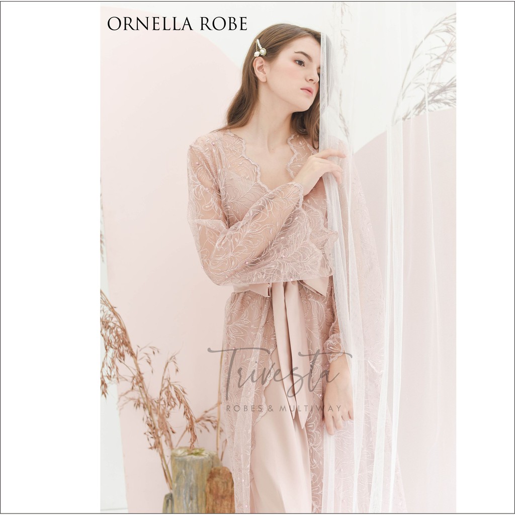 Ornella Robe- Blooming Collection - KIMONO ROBE PENGANTIN / BRIDESMAID