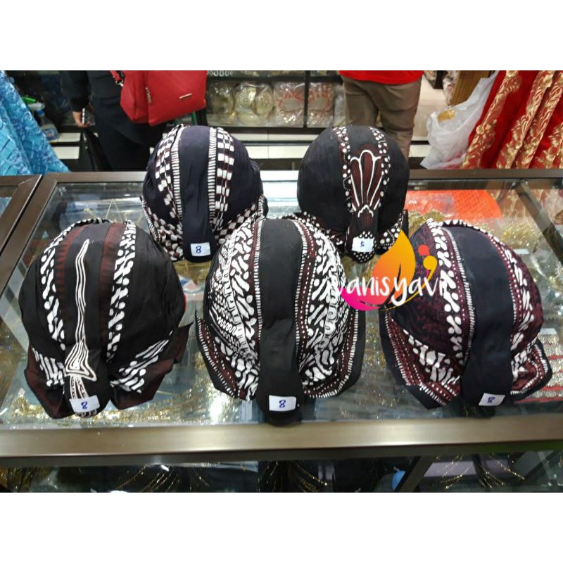 Blangkon Jogja Mataram Halus, BISA DILIPAT. Motif Lengkap