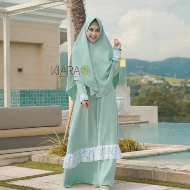[BIG SALE] Gamis set NAMIRA wollycrepe renda by KIARA