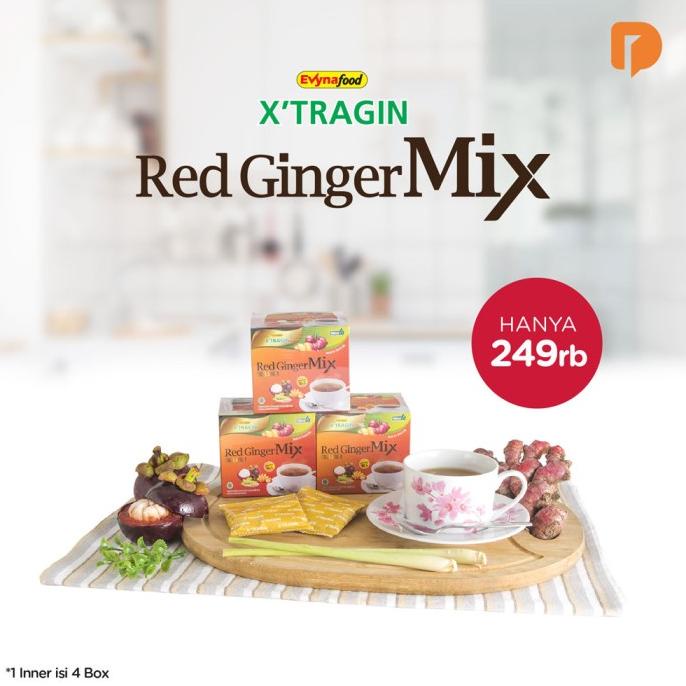 

MINUMAN JAHE - JAHE HERBAL KESEHATAN XTRAGIN RED GINGER MIX 40PC SDF64164ES