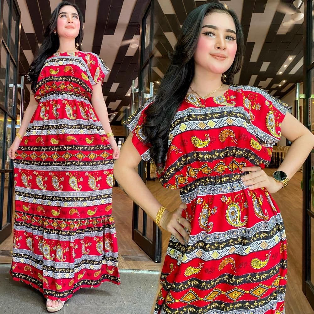 MAXI DRESS MOTIF AMOEBA  / DASTER ARAB / DASTER  DAILY / LONGDRESS AMOEBA