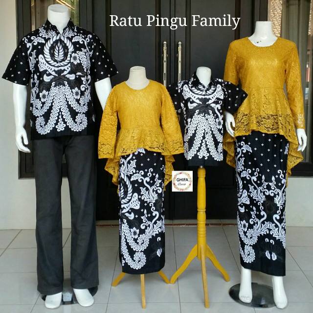 Couple keluarga ratu pingu keluarga brokat keluarga kebaya set family kapelan batik keluarga jumbo