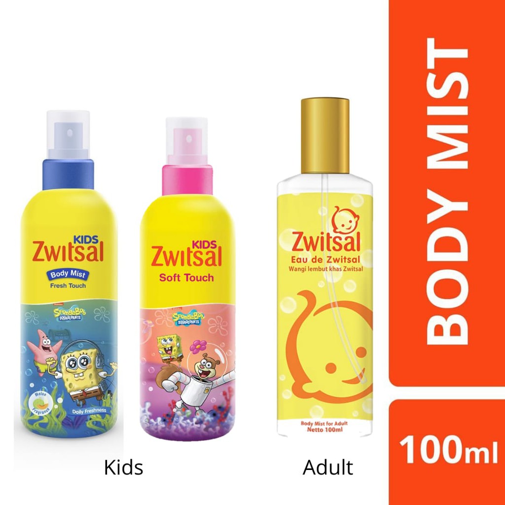 *ON SALE* Zwitsal Eau De Toilette Body Mist / Kids Soft Touch 100ml 100 ml