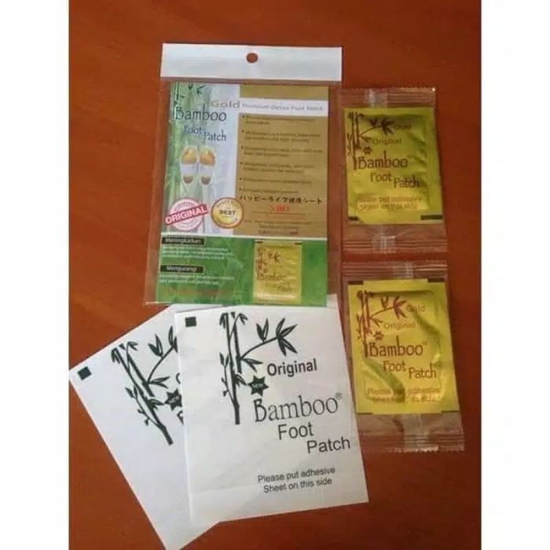 KOYO KAKI BAMBOO GOLD FOOT PATCH koyo detox kaki isi 2 koyo + 2 Plaster Asli Original