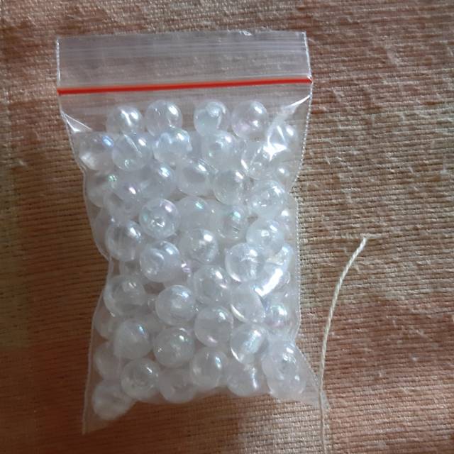 

MANIK PUTIH MURAH uk 6mm berat 17-18gr