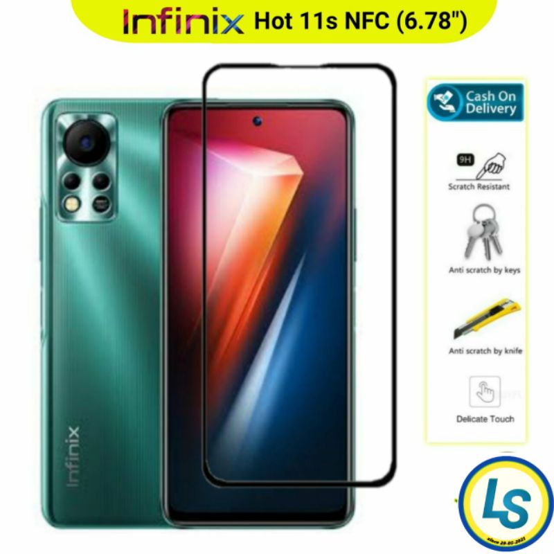 Tempered Glass Infinix Hot 11s Nfc Full Cover
