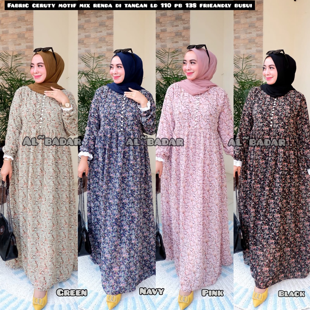 [ BISA COD ] GAMIS CERUTY BABYDOLL MOTIF MIX KANCING MUTIARA,DRESS CERUTY BABYDOLL MOTIF FRIEANDLY BUSUI,GAMIS MODEL TERBARU,GAMIS CERUTY TERLARIS
