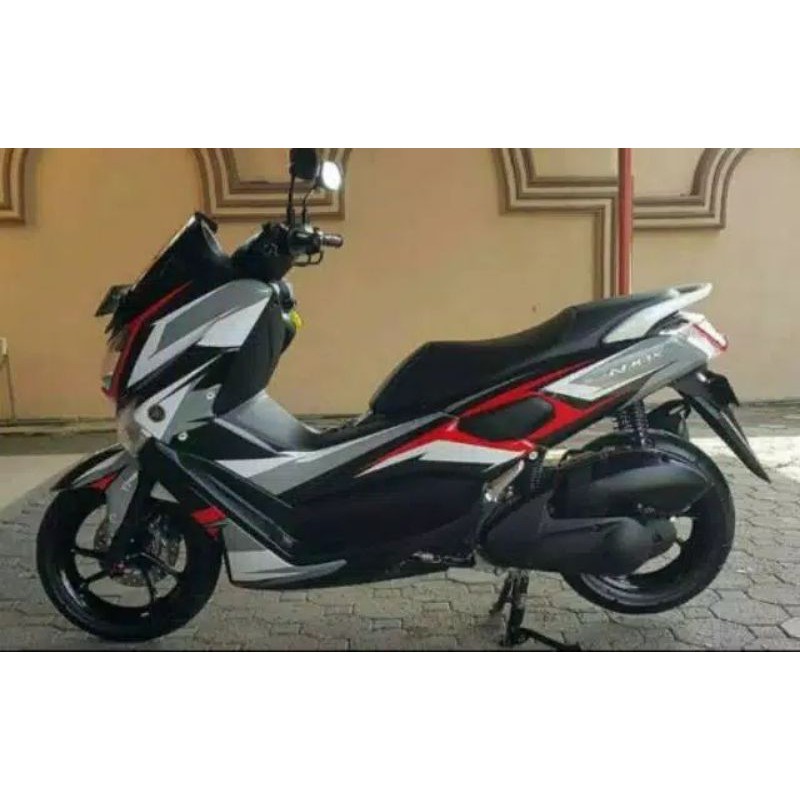 Decal NMax FullBody Grafis Silver Redd Sticker