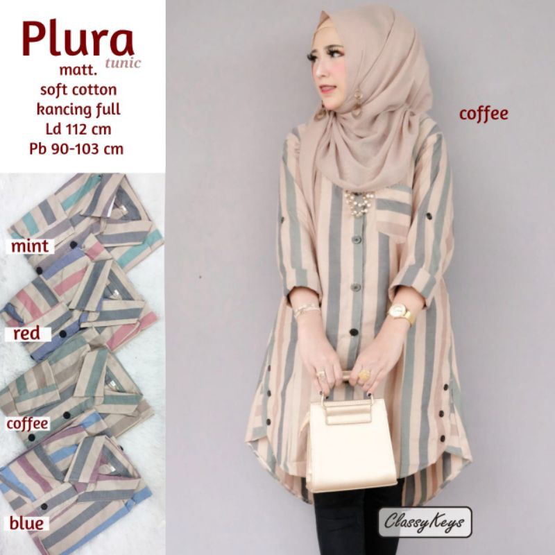 (READY STOK) plura tunik by classykeys - AZRA MUKENA - LANNA MUKENA BY CLA HIJAB SOLO