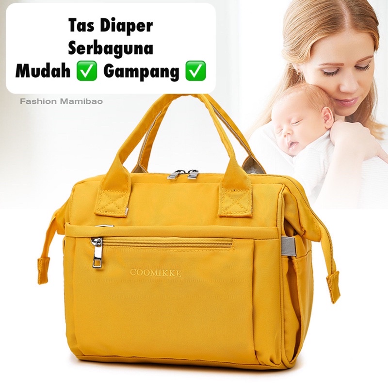 TAS BAYI 6008 - Tas Handbag Diaper COOMIKKE Perlengkapan Travelling Bayi Diapers Bag Tas Popok Baby - G1