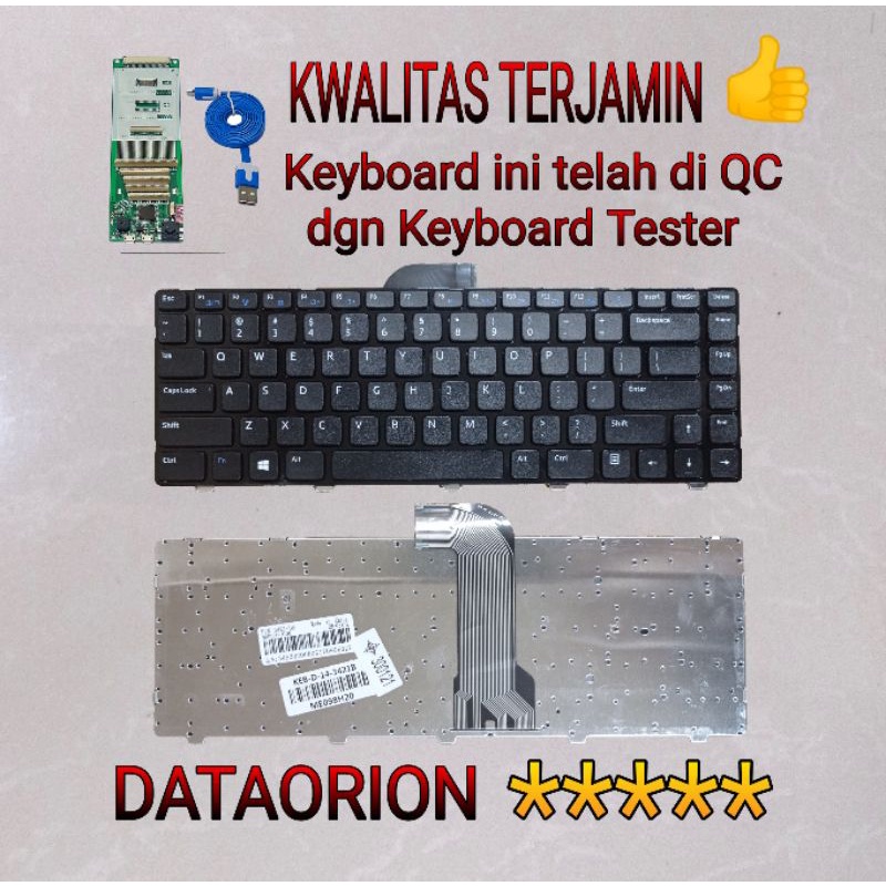 Keyboard laptop dell inspiron 14 3421 14R 5421 Vostro 2421 2429 hitam