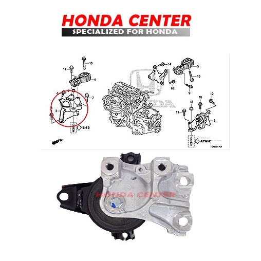 engine mounting gantungan mesin pangkuan mesin kaki mesin kanan crv rm gen4 2012 2013 2014 2015 2016 2017 2000cc 50820-T0C