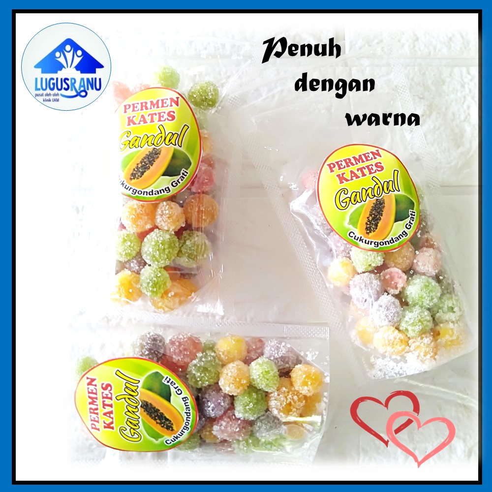 

Permen KATES Warna Warni Pewarna Makanan Asli Permen Kates Gula Bulat-Bulat