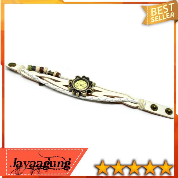 Jam Tangan Wanita Style Vintage Jam Tangan Cewek Analog Fashion Wanita Jam Tangan Gelang Wanita Unik