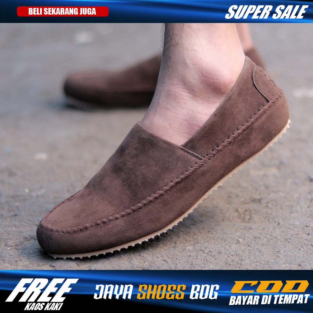 ENASI|Sepatu Casual Kasual Slip On pria Asli Original Slop Santai Laki Laki Terbaru 2021 Keren Murah