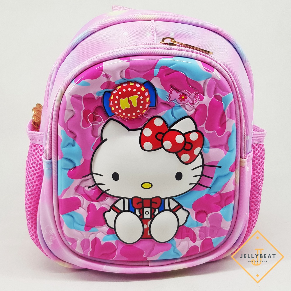 TAS RANSEL 3D ANAK PG 10 INCH KARAKTER HELLO KITTY