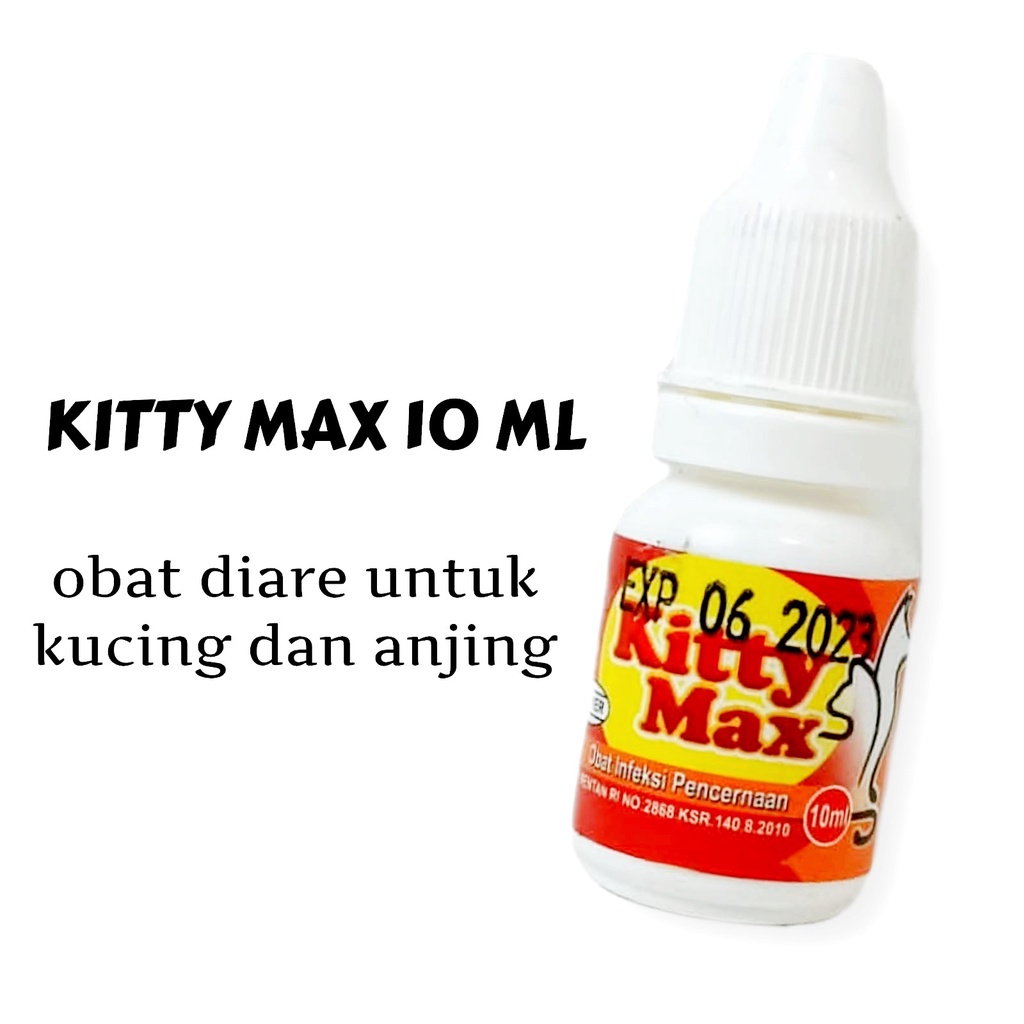 KITTY MAX 10ml / Obat Diare Kucing &amp; Anjing Murah